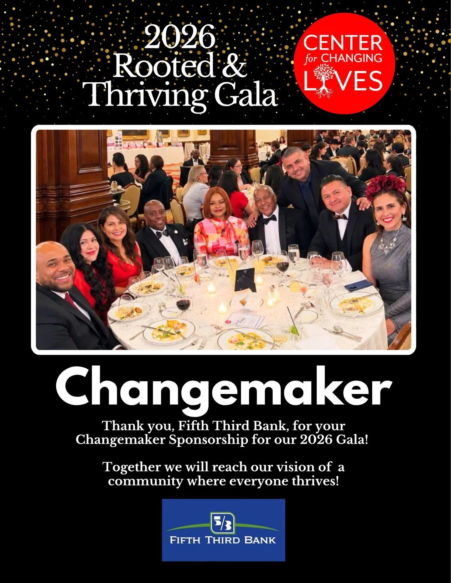 💙 Changemaker Sponsor Spotlight: @fifththirdbank 💙

Fifth Third Bank joined us as a Changemaker Sponsor of our 2026 Rooted &amp; Thriving Gala, our highest sponsorship level. We are grateful for their generous support and year-round commitment to t