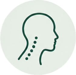 Illustration representing neck pain