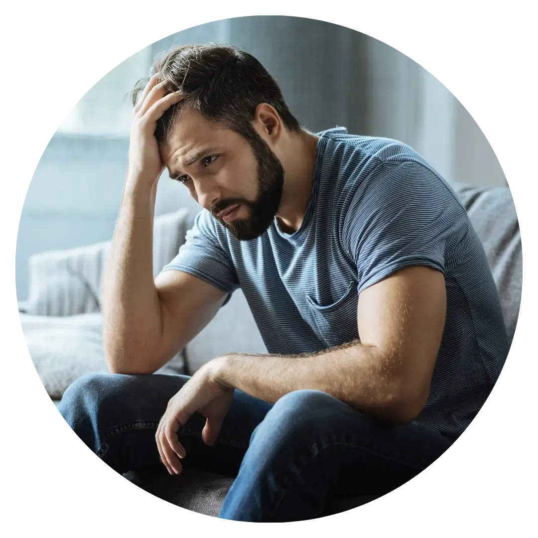 Man struggling with sex and porn addiction