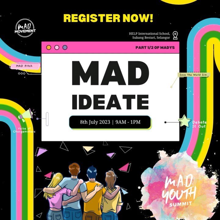 REGISTRATIONS ARE OPENED | MAD YOUTH SUMMIT IS BACK! After a 3 year hiatus, we&rsquo;re so happy to announce that it&rsquo;s happening again this year! This year, we have curated MAD YOUTH SUMMIT unlike the previous years! BLOCK YOUR CALENDARS 📆 AND