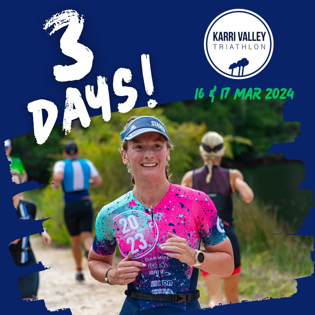 3 DAYS TO GO 🥳 who's looking foward to swimming in the clean, fresh waters of Lake Beedelup, cycle under the canopy of the Karri Forest trees, and soak up the majestic views and natural charm of the RAC Karri Valley Resort and surrounds during the r