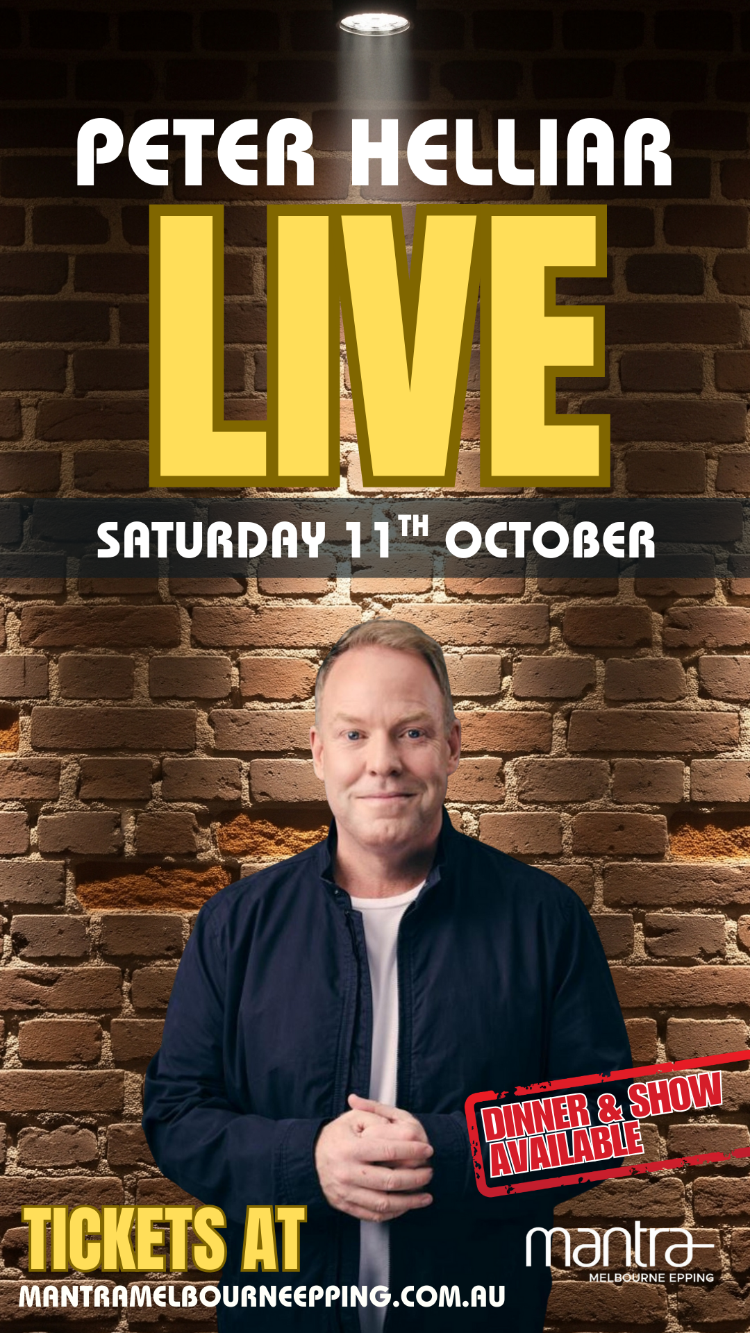 Peter Helliar Live @ Mantra Epping — Mantra Melbourne Epping