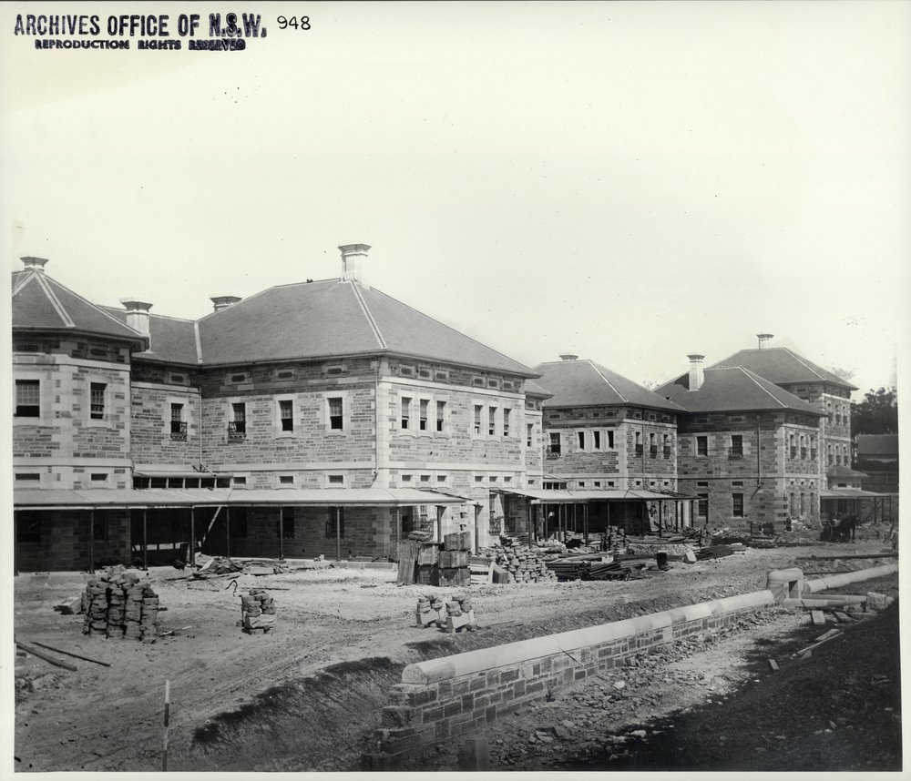 The back of Kirkbride Complex (Callan Park Hospital for the Insane) circa 1883