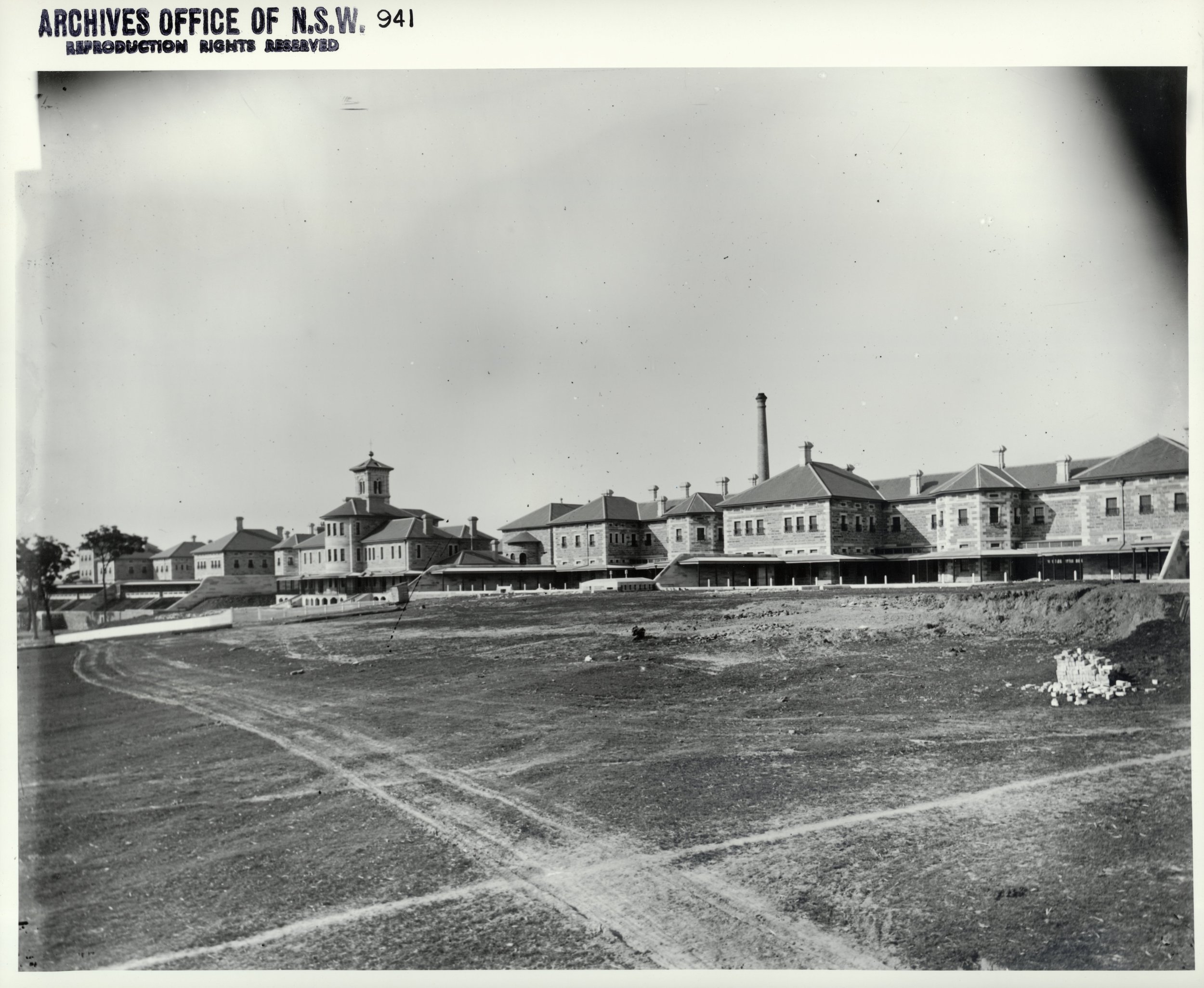Entire Kirkbride Complex (Callan Park Hospital for the Insane) circa 1883