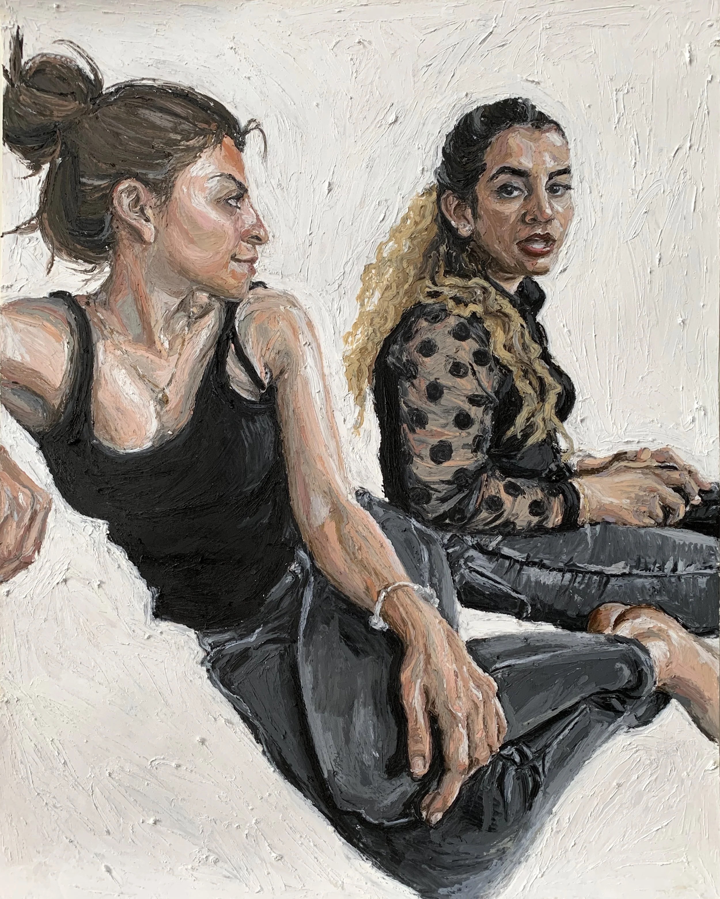 Cousins, oil pastels on paper, 70x87 cm, 2019
*Exhibited in London