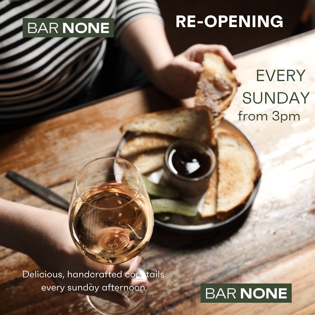 After overwhelming customer demand, we have decided to reopen BarNone every Sunday.

That means the same delicious cocktails, on the best day to unwind!

Discover something delicious at BarNone.

#discovernew #discoversomethingnew #cocktailbible #bar