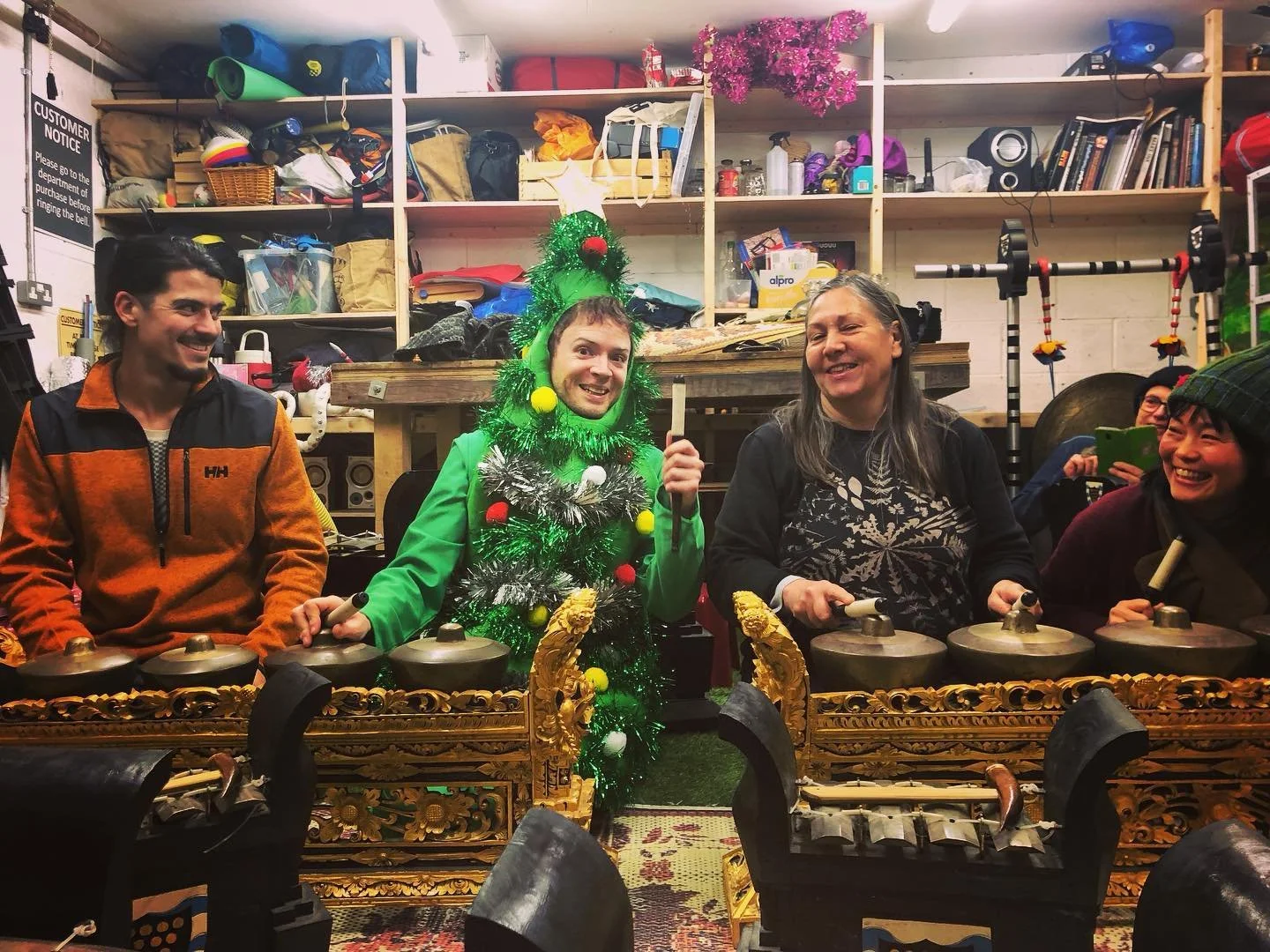 We love Josh&rsquo;s outfits every week - from Elven Pineapple to Christmas Tree he always brightens up the room!
We also have a gig coming up! We will be performing on 20th December at St Anne&rsquo;s Church, Bristol as part of a special Solstice mu