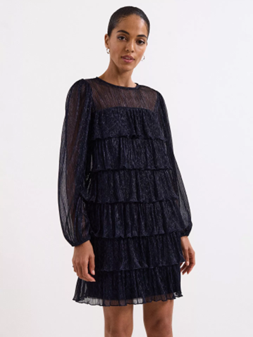 Phase Eight Nika Metallic Tiered Mini Dress