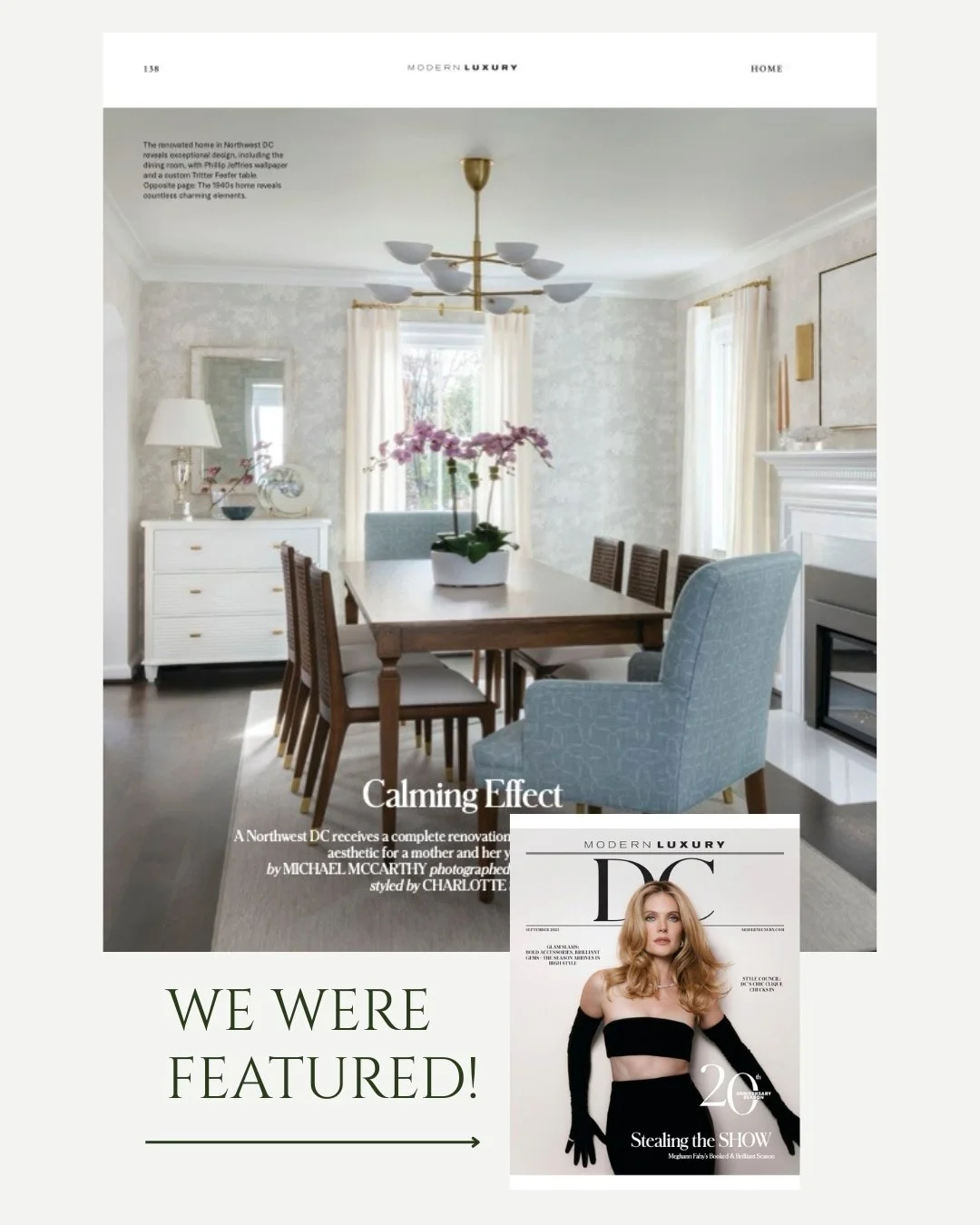 Thank you, @dcmagazine, for this special design feature of our Nebraska Ave Project! 
⁣
Our client described her home as a &ldquo;dated 1940&rsquo;s two-story colonial that lacked functional space for contemporary living.&rdquo; Teaming up with @pine