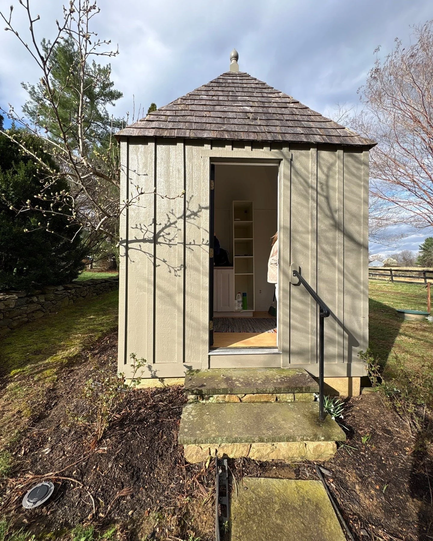 Coming soon!  Transforming pool bathrooms to feel like you have stepped into a potting shed + helping to reinvent a stately barn overlooking the pond into a year round gathering space for holidays, movie nights and family gatherings. #CDSPurcellevill