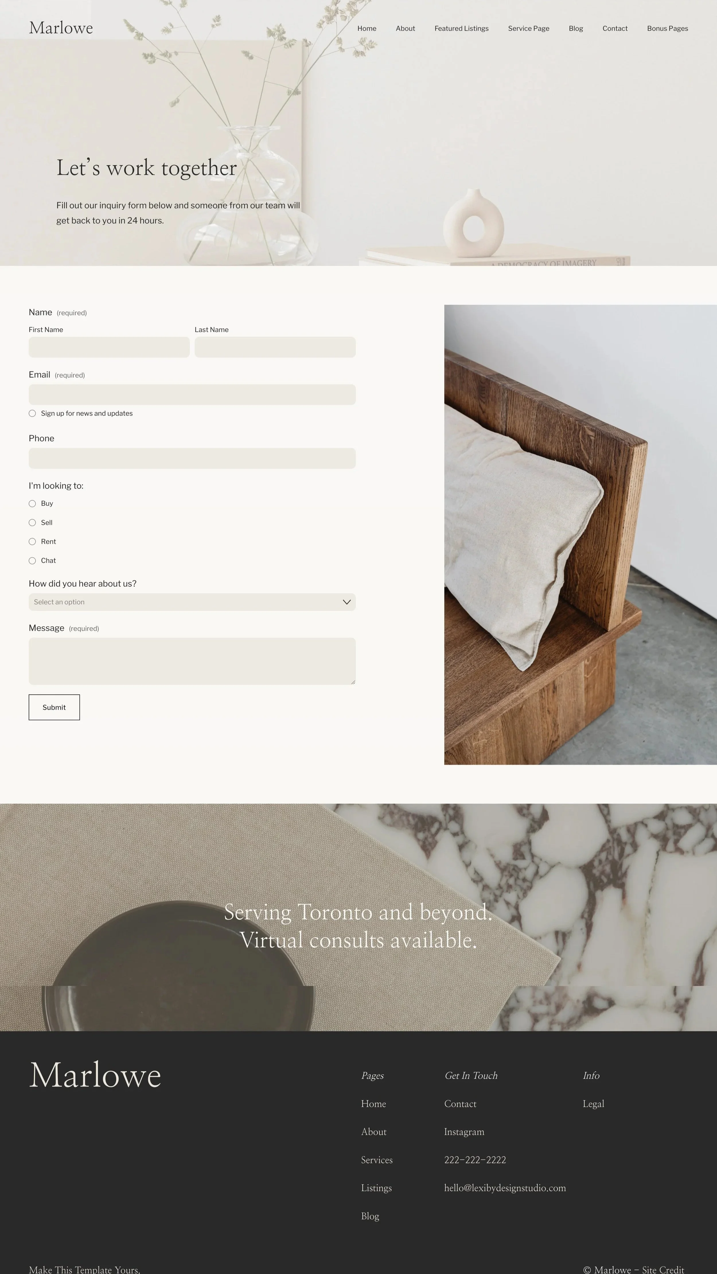 Contact Page