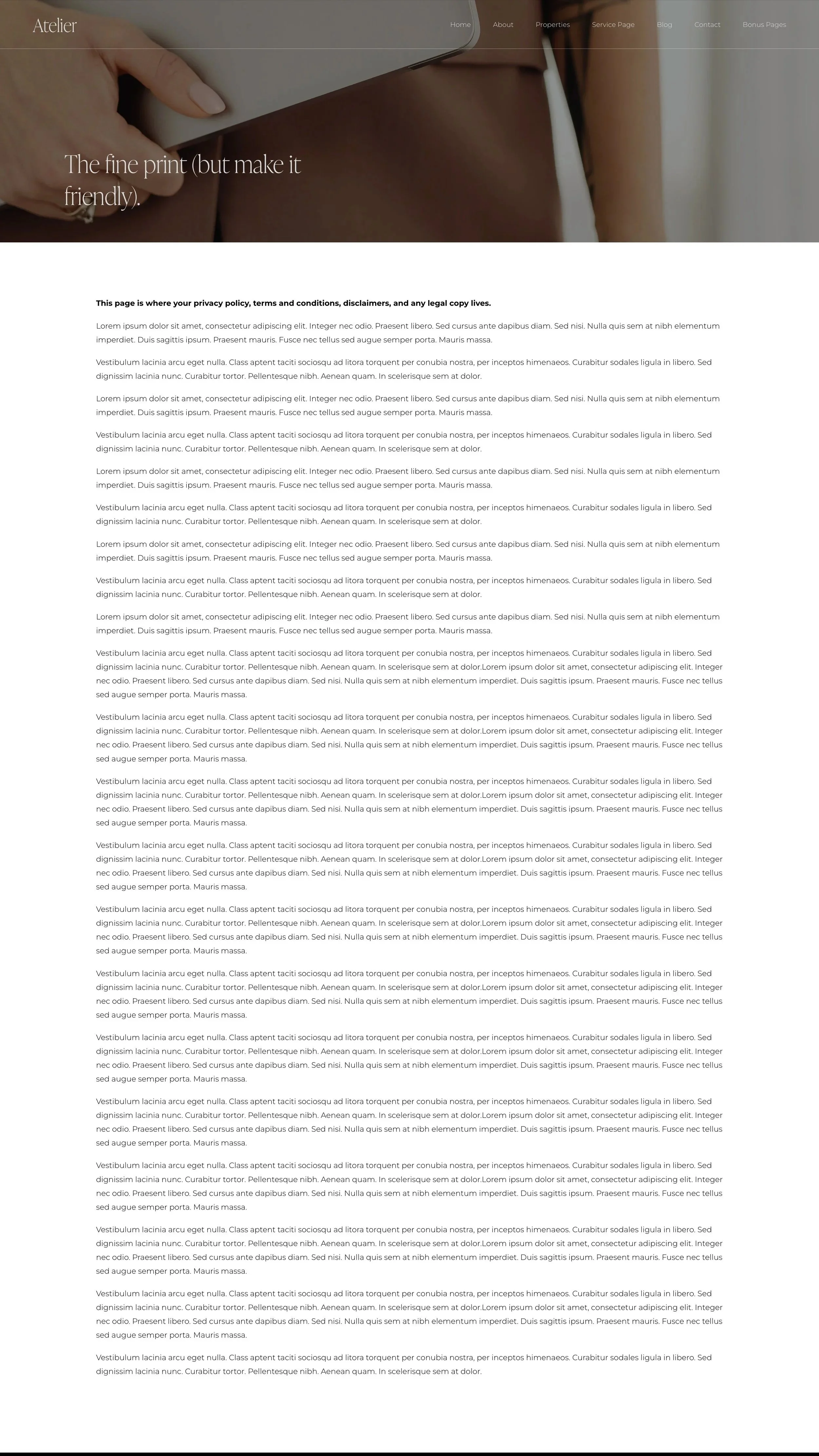 Legal Page