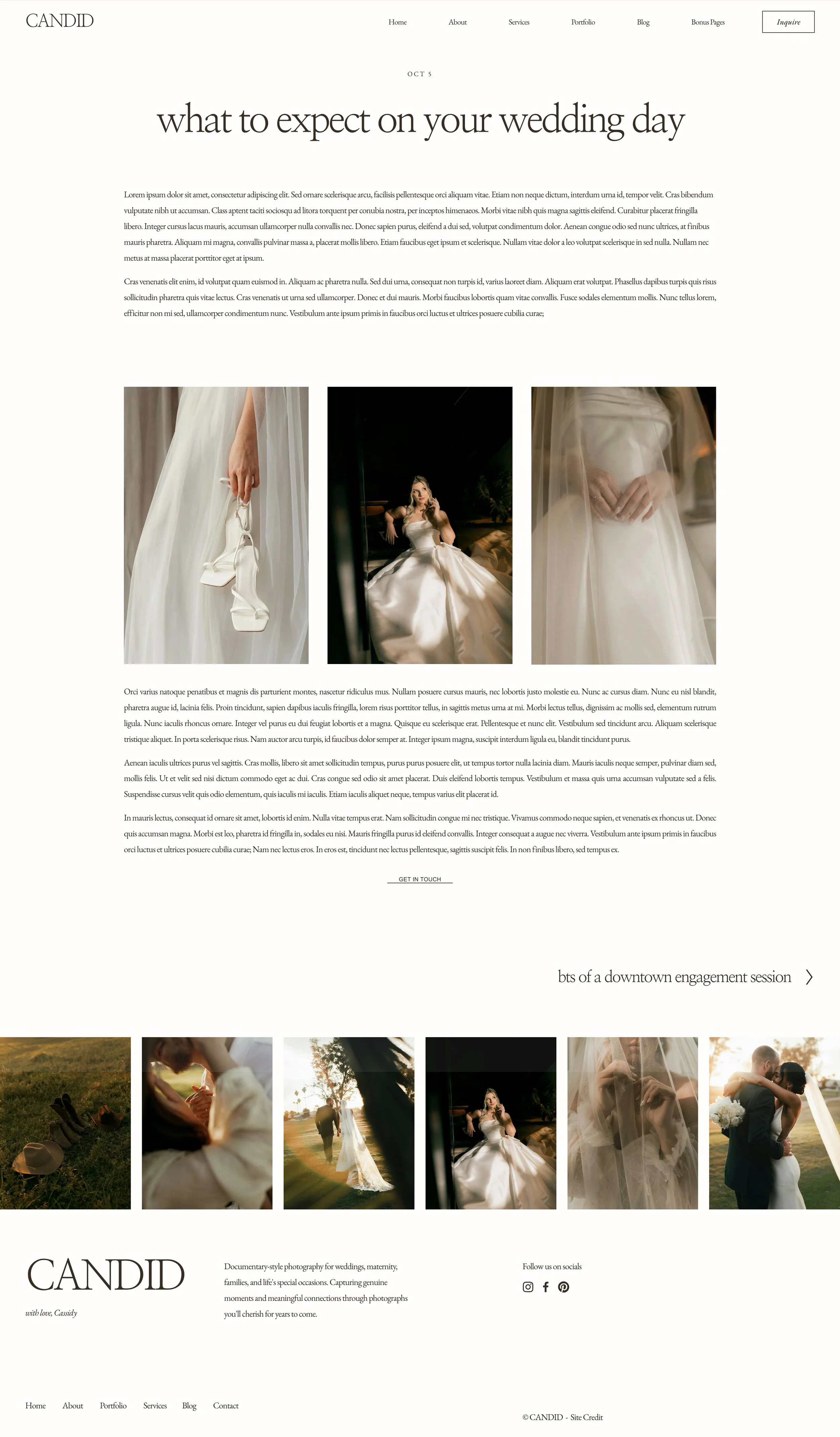 Individual Blog Page