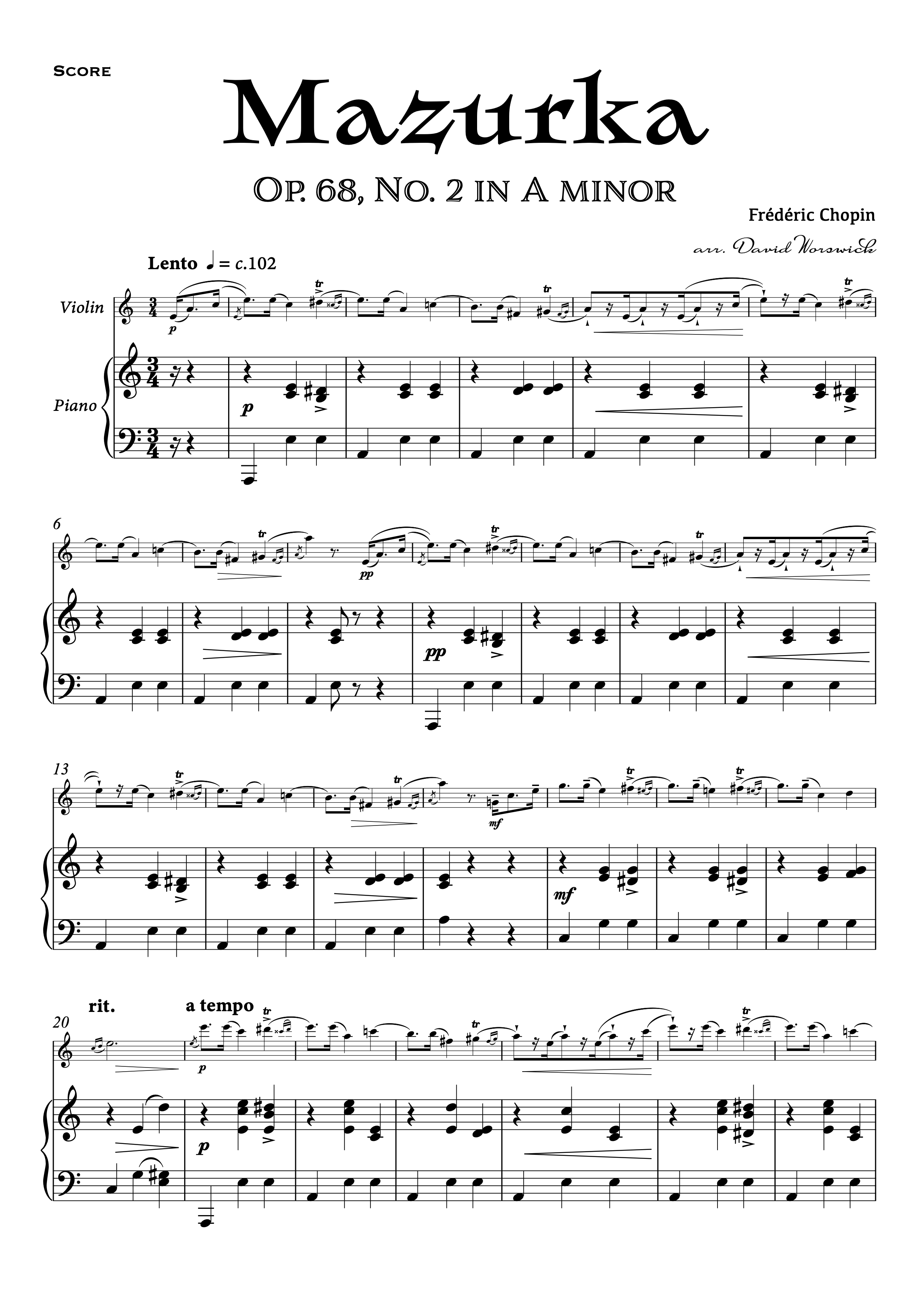 Chopin - Mazurka in A minor, Op.68, No.2 - Score Preview.png