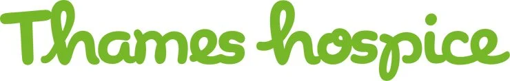 Thames hospice logo with green text on a white background