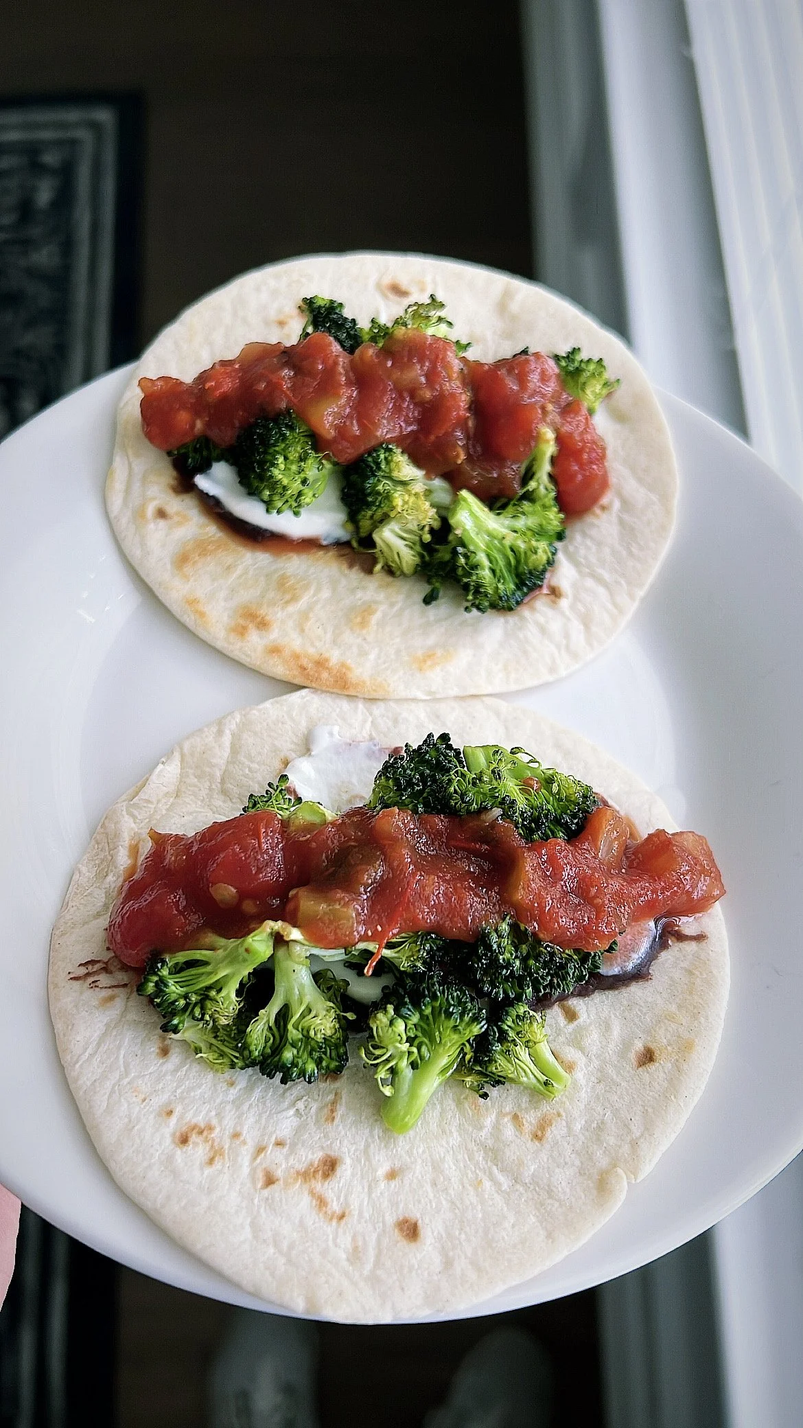 Broccoli &amp; Black Bean Tacos