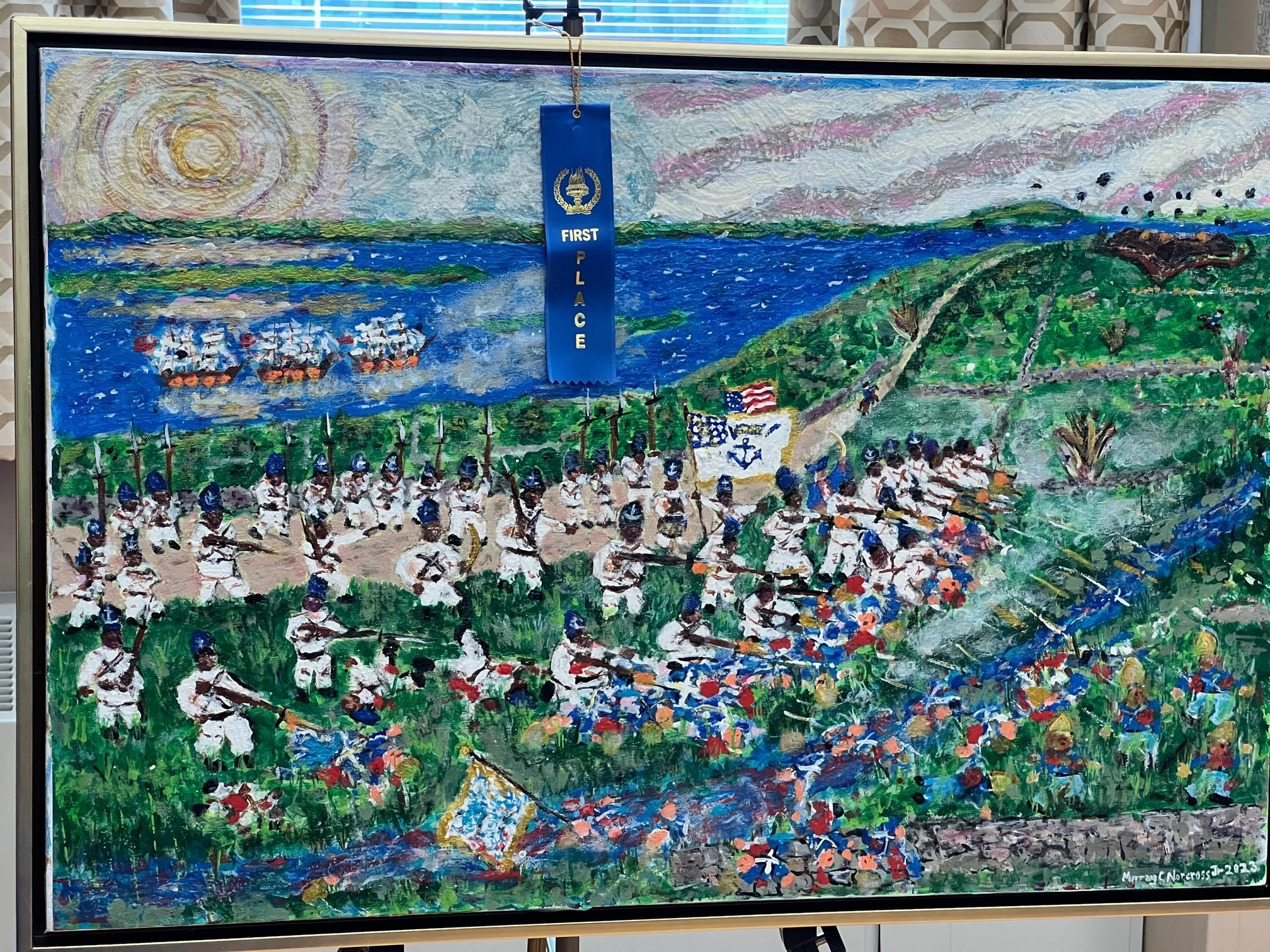 Battle of Rhode Island   Black Regiment repulses the final Hessian Charge.jpg