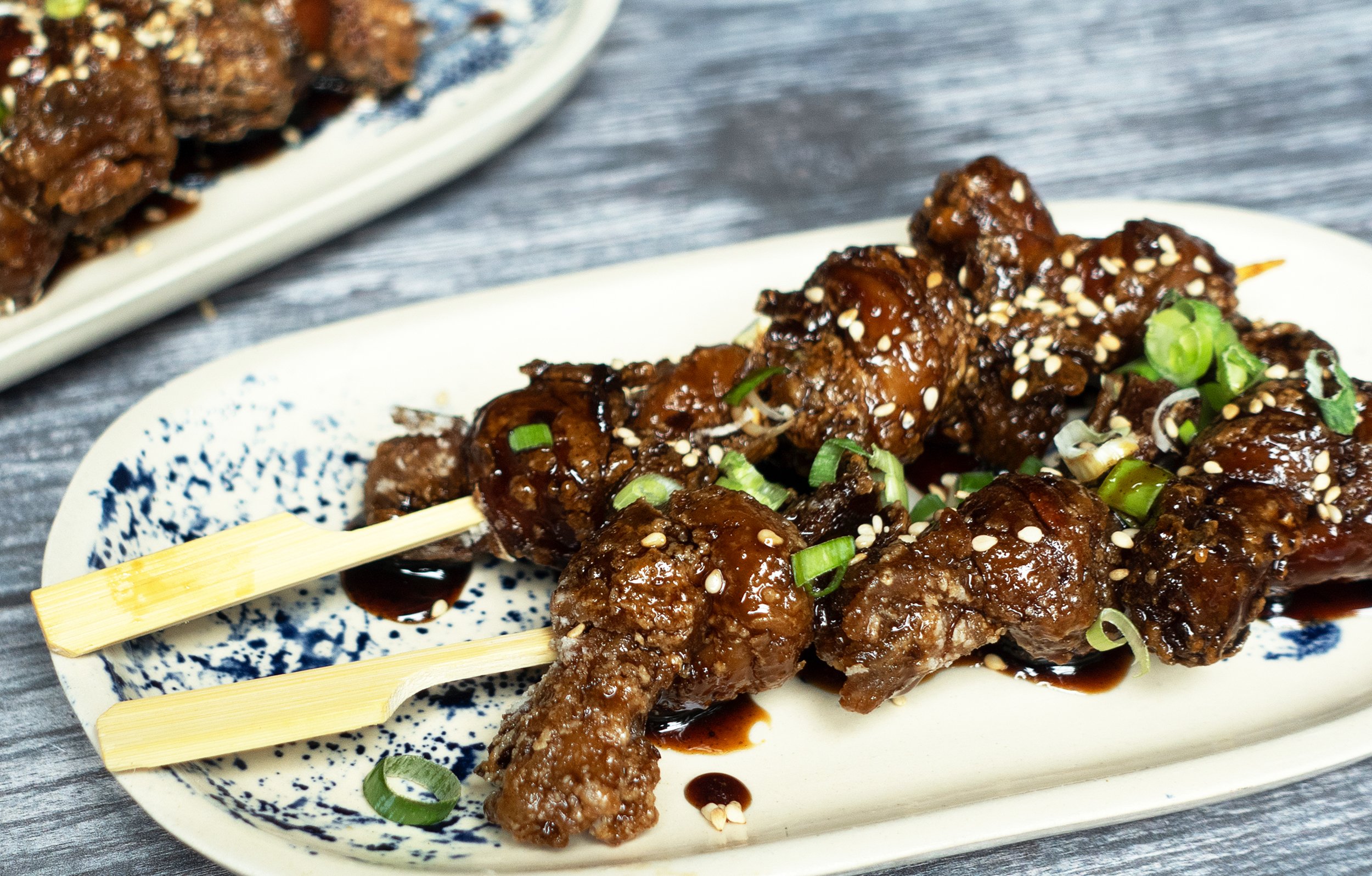 Vegan Coca Cola Tofu Knot Skewers Recipe — Tofu Tasty Natural PlantBased Protein