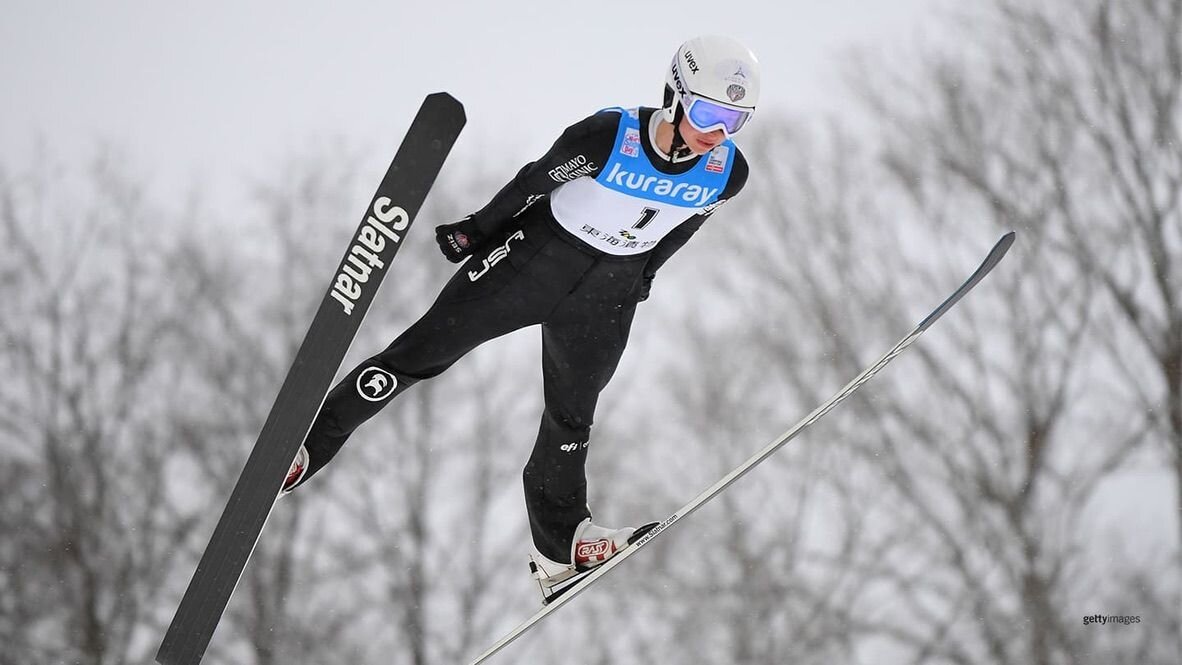  Tara Geraghty-Moats in action during day two of the FIS Ski Jumping World Cup Ladies Zao on Jan. 20, 2019 in Yamagata, Japan.  Photo Source: TEAMusa.org 
