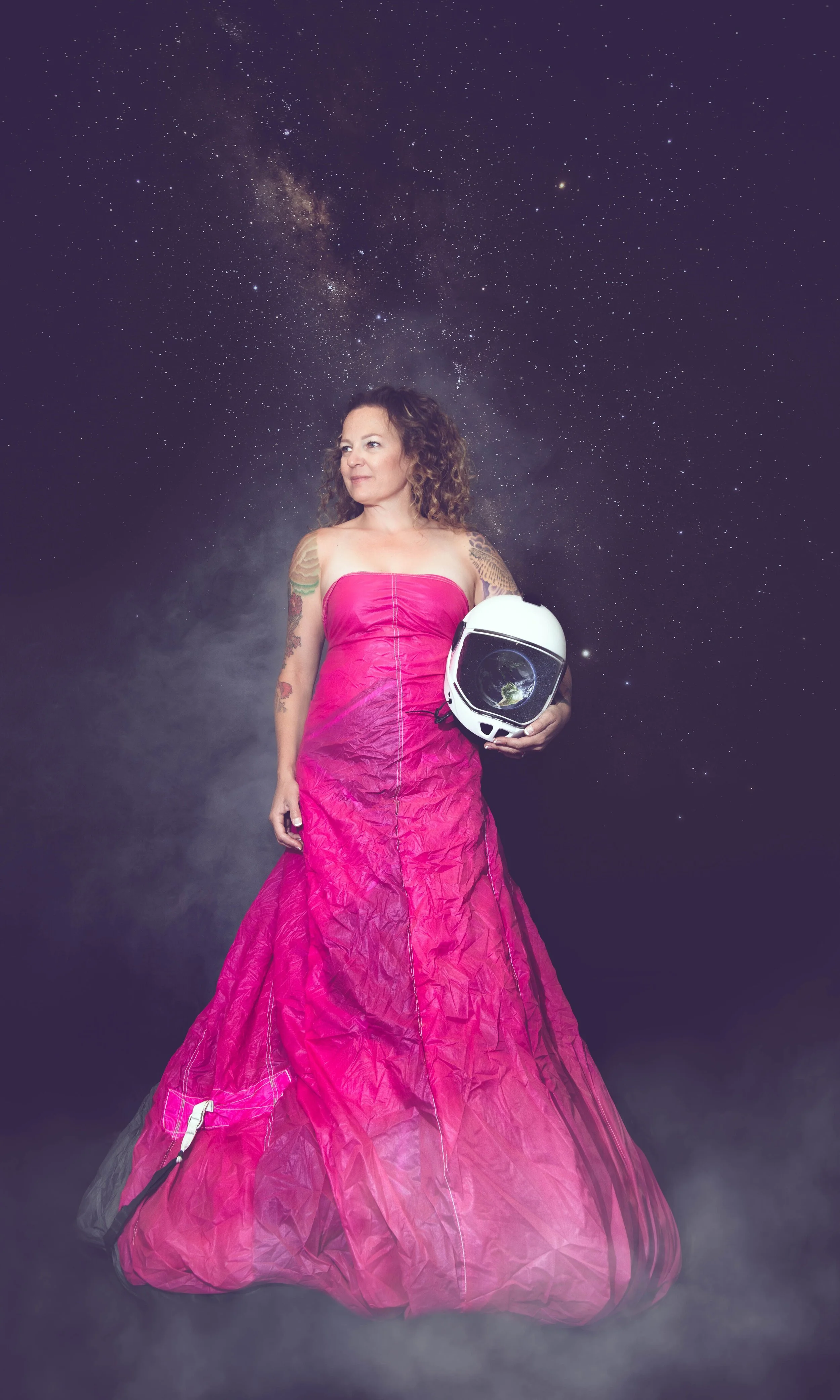 Melissa Lowe, Parachute into a Gown, Photo by Cyllia Lynn Photography