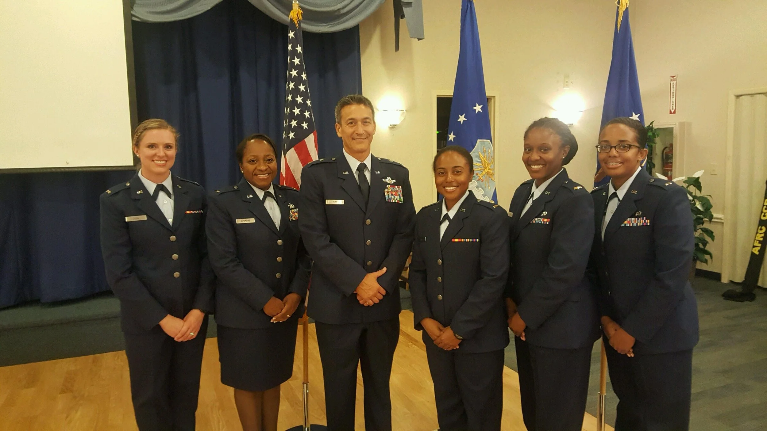 Meagan Davis with Chaplain graduates