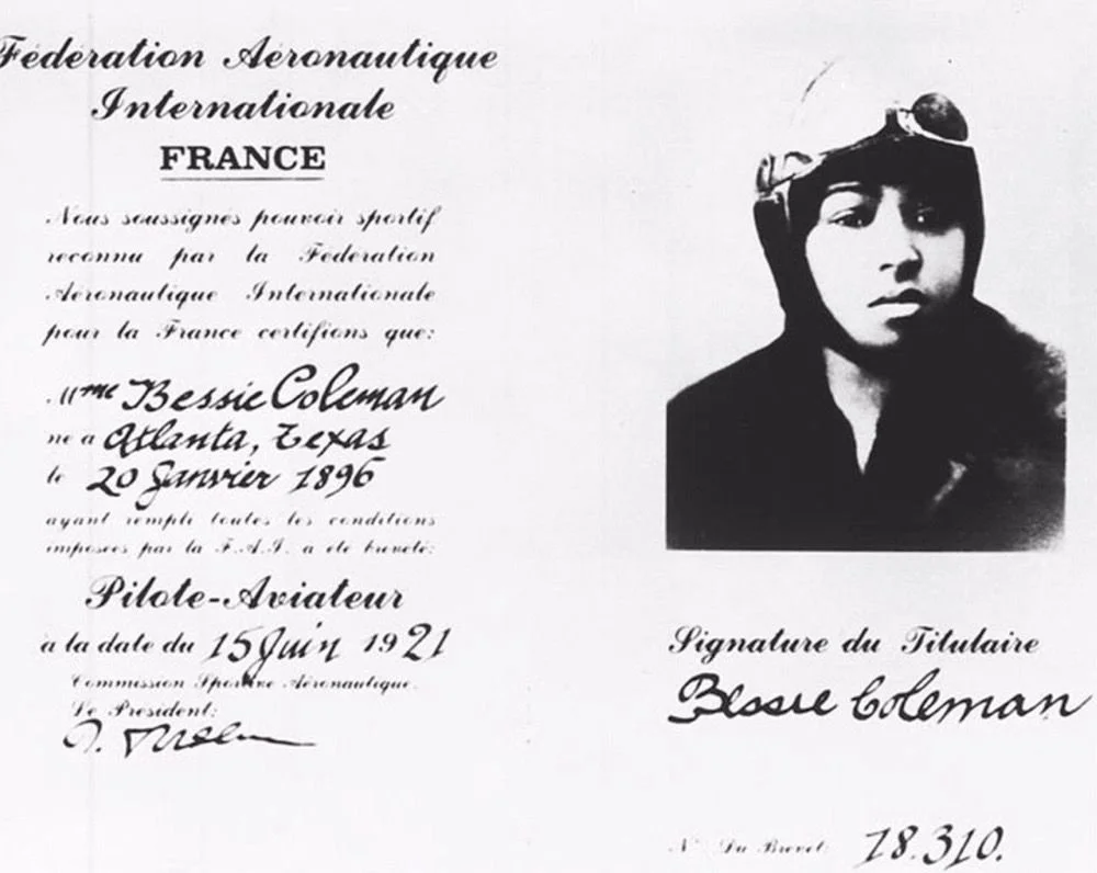 Bessie Coleman Aviation License.jpg