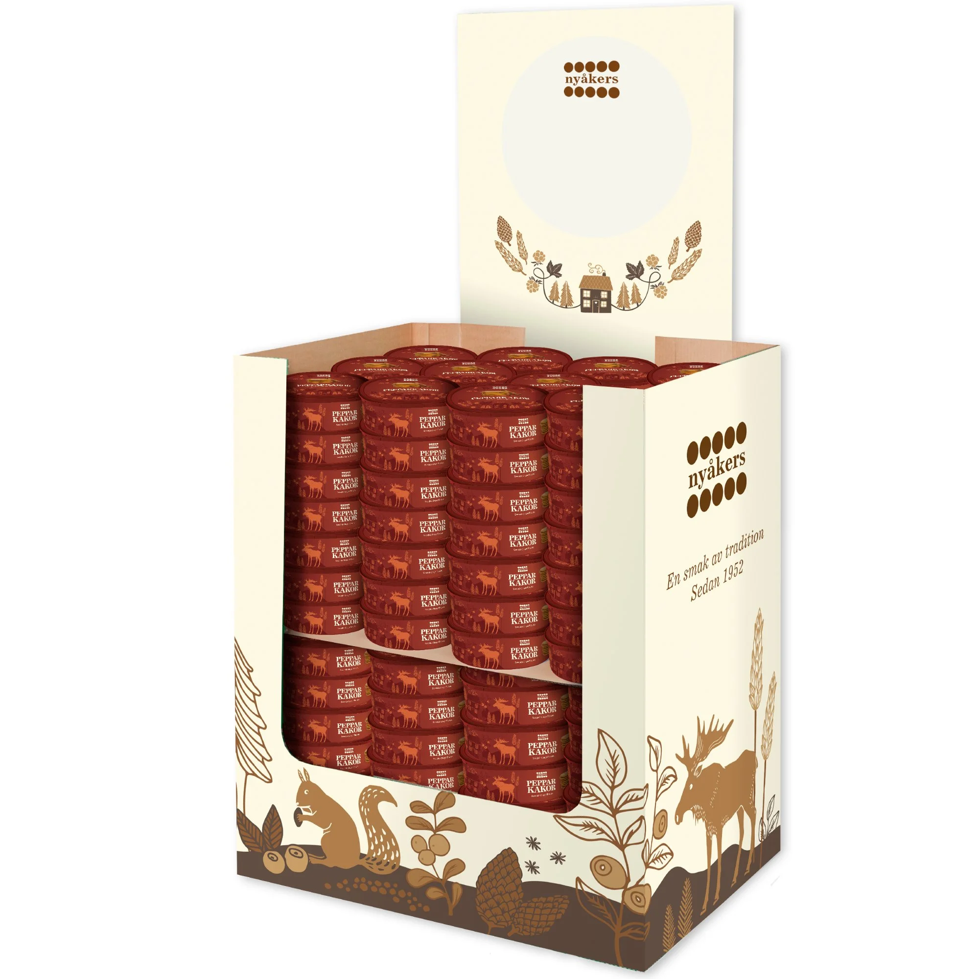 BK302HP Original Gingersnaps - Red Tub Floor Display