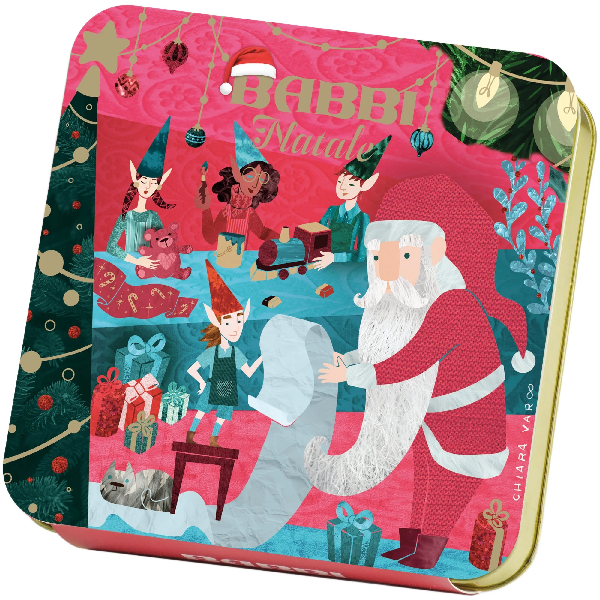 1050222 Hazelnut Waferini Gold Christmas 2026 Tin