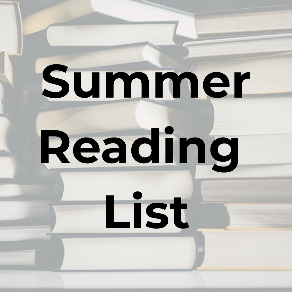 Summer Reading List