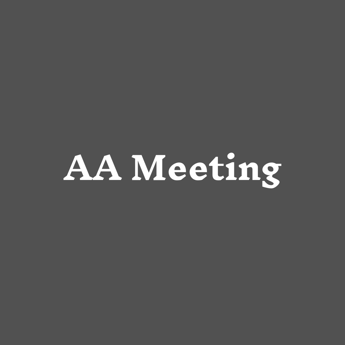 AA Meeting