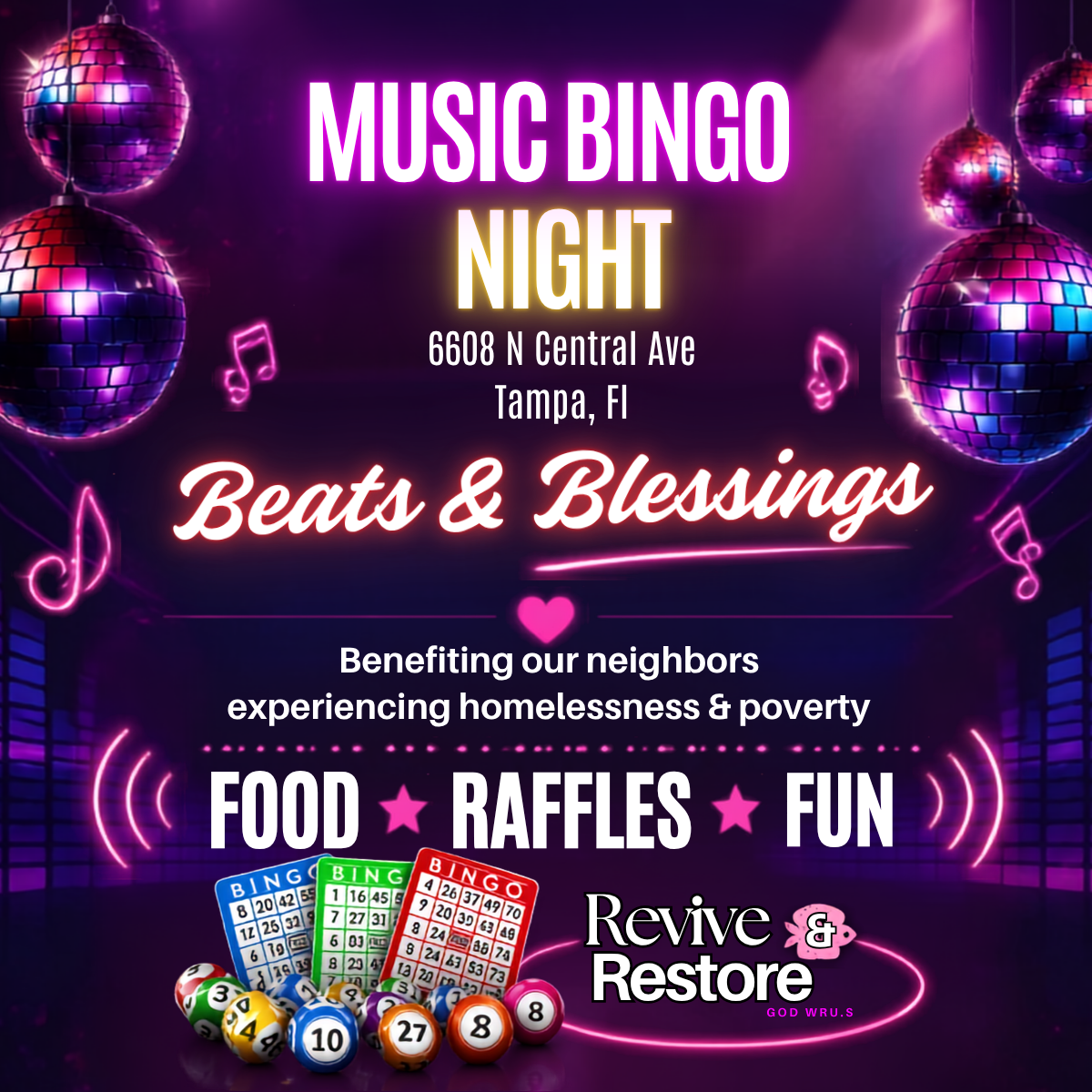 Revive & Restore: Bingo-Beats & Blessings Fundraiser