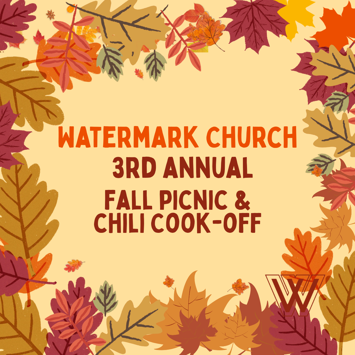 3rd Annual Fall Picnic &amp; Chili Cook-Off!