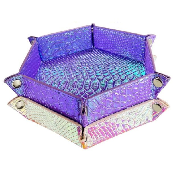 Iridescent Hexagon Dice Tray
