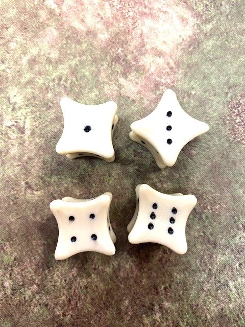 D6 Dice Bones (set of 4)