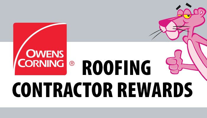 Owens Corning Roofing Contractor Rewards — Modern Builders Supply