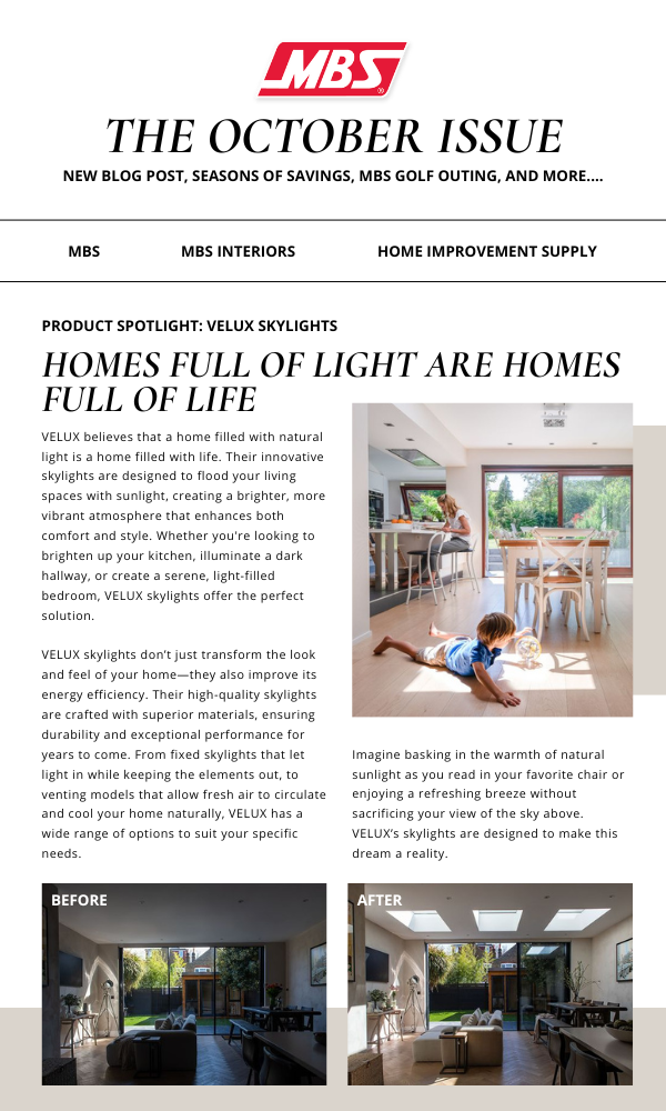 MBS Newsletter — Modern Builders Supply