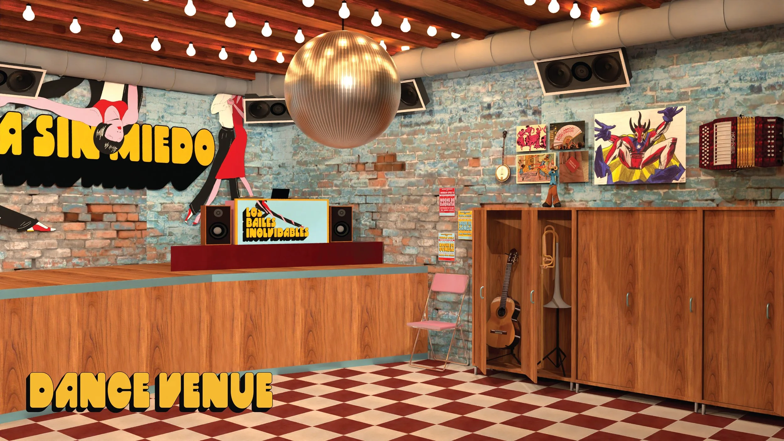 here is where the social club truly
comes to life. the venue serves as a
lively performance space for live
band sets and DJ performances,
bringing energy and rhythm to the
club’s social atmosphere. it also
serves and transforms as a flexible
space fo
