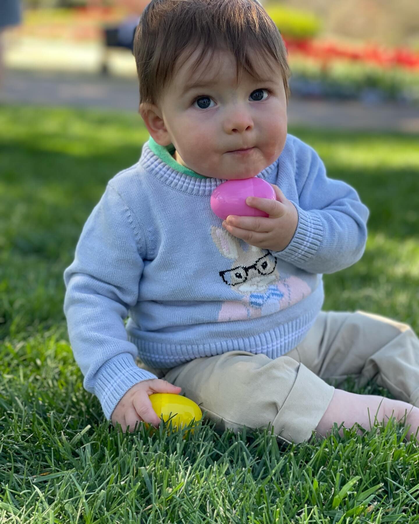 10 months of this bunny 🥹 Grateful for the sweetest little man ☺️ Happy Easter to those who celebrate 🐇&hearts;️