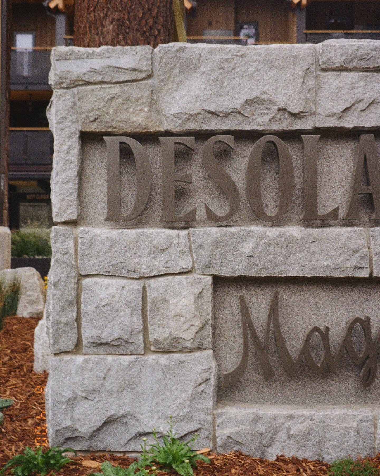 This sign saw many different iterations, but from the beginning it was clear that we wanted to incorporate stone native to the area. In this case, granite. 

The balance of natural elements and modern sign materials allowed this sign to mirror what t