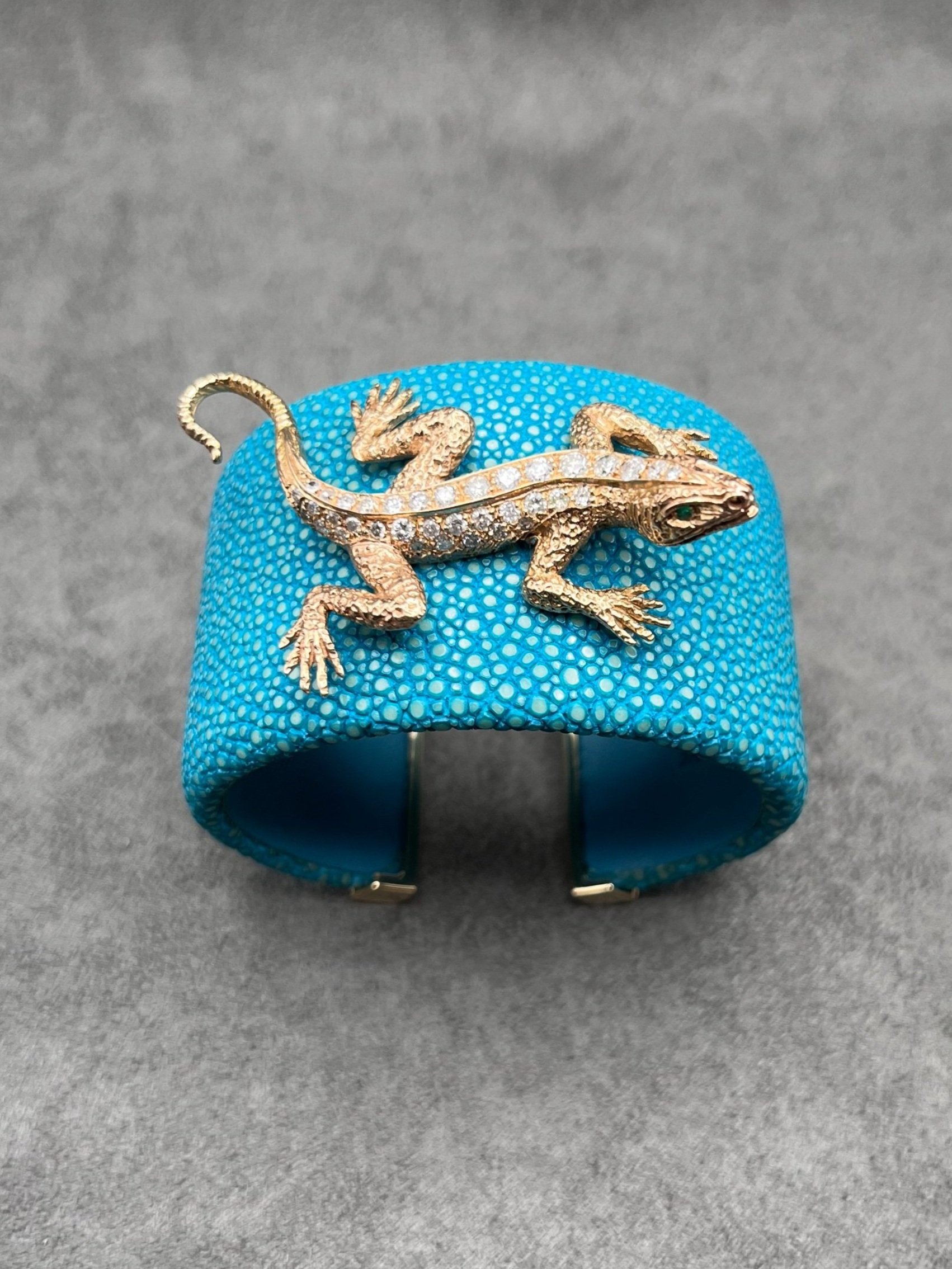 925 Sterling Silver Lizard Cuff Bracelet from Bali - Gecko Parade | NOVICA