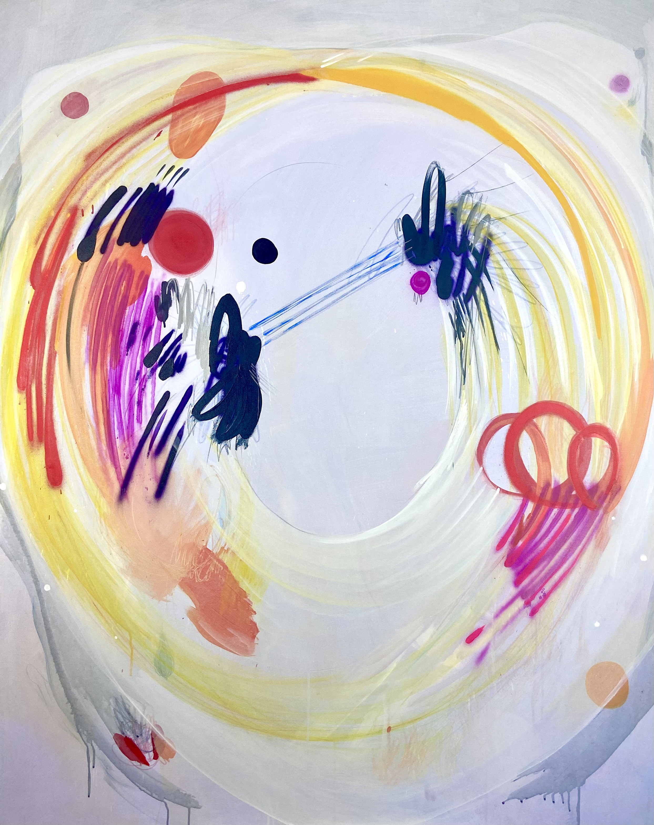 "ENDING ON LOVE" Hand-Painted Print