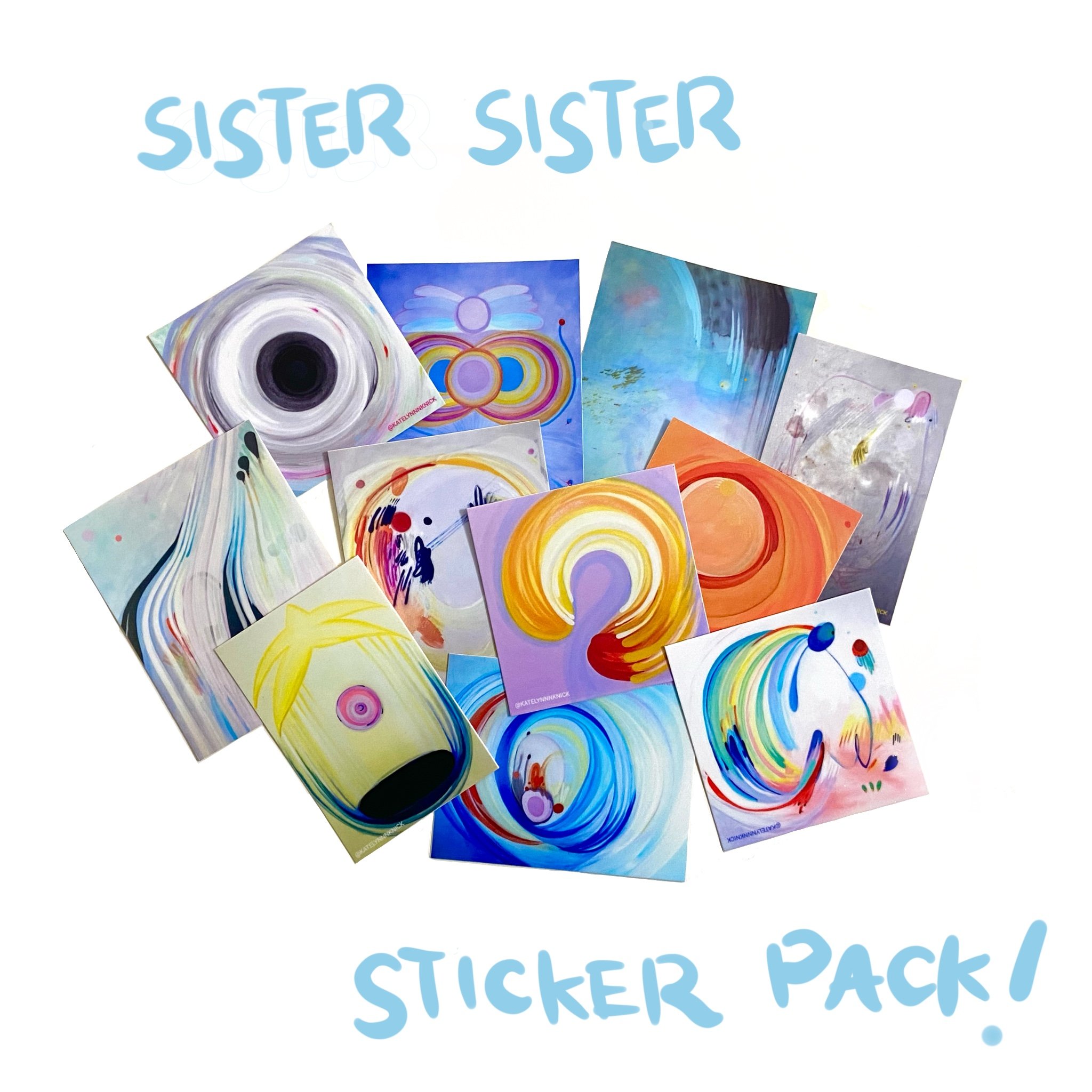 SISTER SISTER Sticker Pack (11 stickers!)