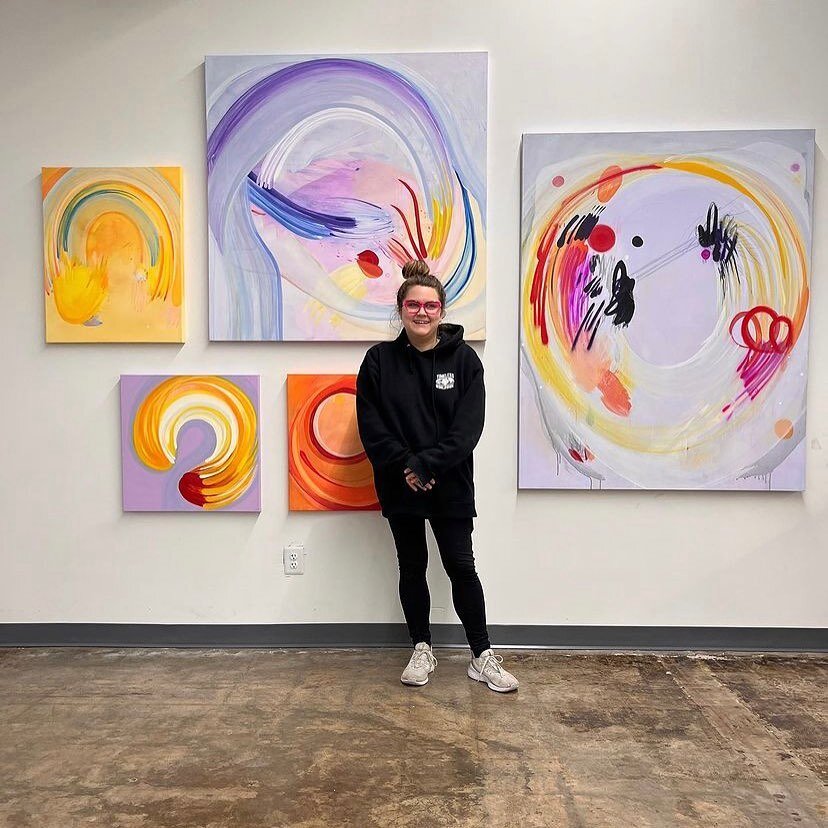 Excited to have met the crew at @workflowokc and have my work on exhibit in their space! 

See the work in person Thursday Nov 2nd at 6pm for the @collectivecomedyokc showcase ✨ All of my work will be available to purchase including prints and sticke