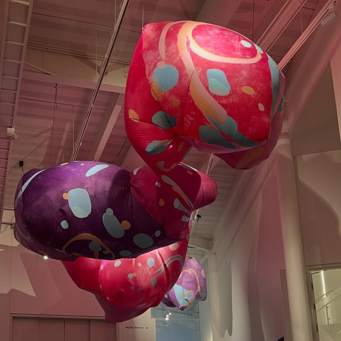 Last few days to see the Art Now 2025: Materials and Boundaries exhibit at @okcontemporary featuring my inflatable installation &ldquo;space for joy&rdquo;, which is installed right at the entrance of the show ✨ 

Oklahoma Contemporary is completely 