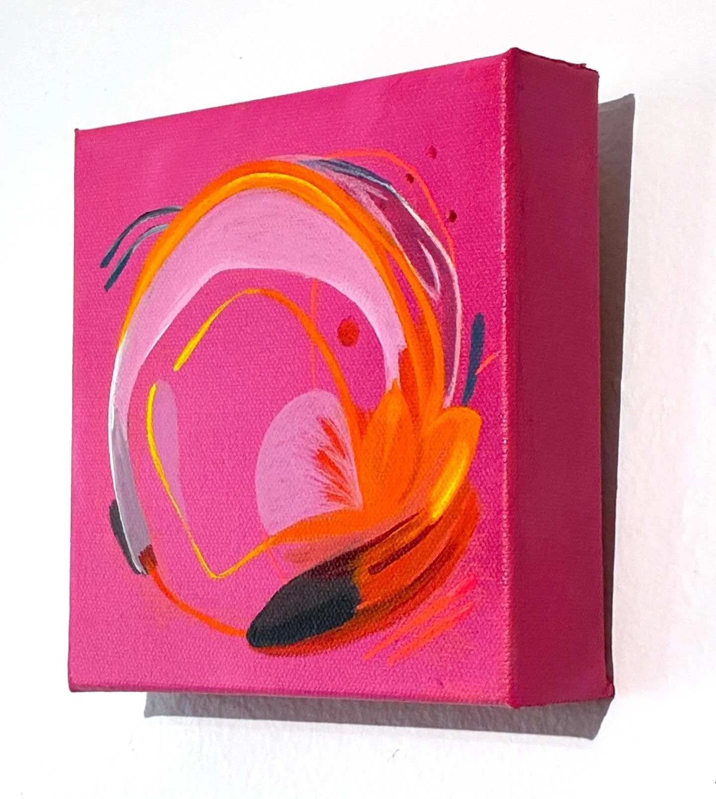 Pretty With A Little Fire, 8&rdquo; H x 8&rdquo; W, acrylic on canvas 🔥

Currently on exhibition and available to collect at @dnagalleries during their March group show, on view now through April 4th! 

Link in bio to see the catalogue and info on h