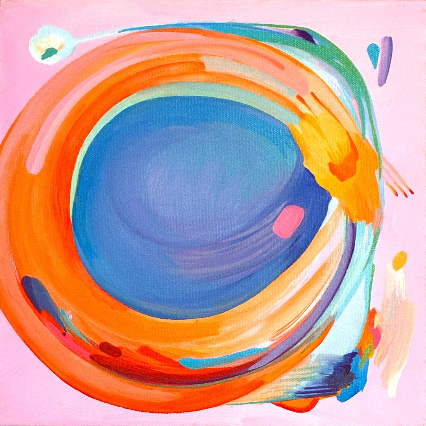 March was a long month but that didn't keep it from flying on by 😅 ... THREE days left to see the show at @dnagalleries in person! 

Neon Candy Girl, 12&rdquo; H x 12&rdquo; W, acrylic on canvas ✨

Currently on exhibition and available to collect at