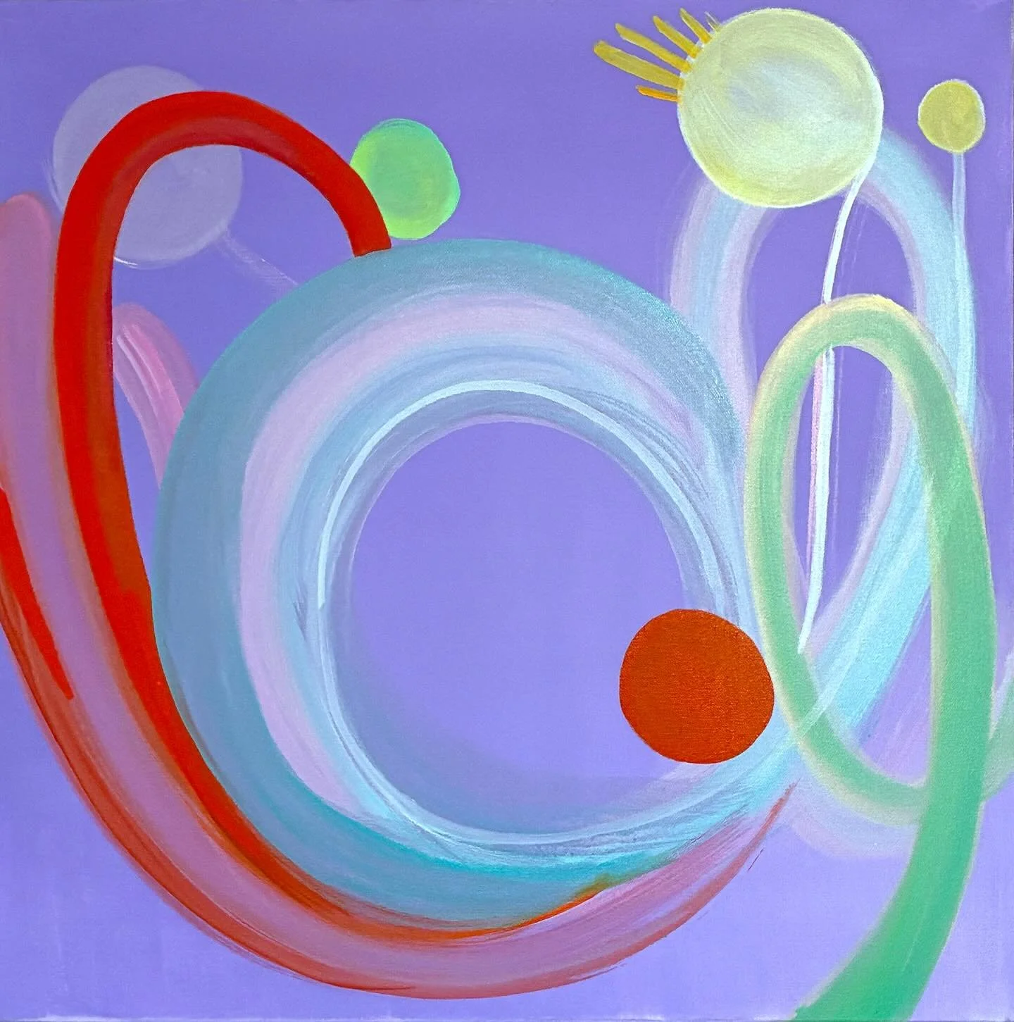 Night Blooms, 24&rdquo; H x 24&rdquo; W, acrylic on canvas

Available and ready to add some color to your space 💜❤️💚

www.katelynnknick.com/shop 

#abstractcolor #paintingoncanvas #interirordecor