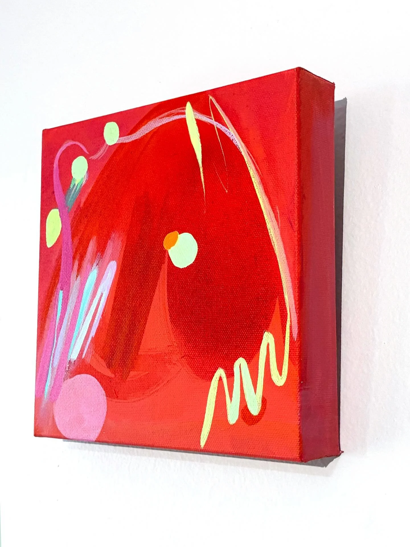 FETCH, 12&rdquo; H x 12&rdquo; W, acrylic on canvas 🎾 

This fun pup inspired piece is on view and available to collect at @dnagalleries! 

See this piece in person in the Plaza District this Friday May 8th for Live! on the Pawza 🐶 and celebrate @d
