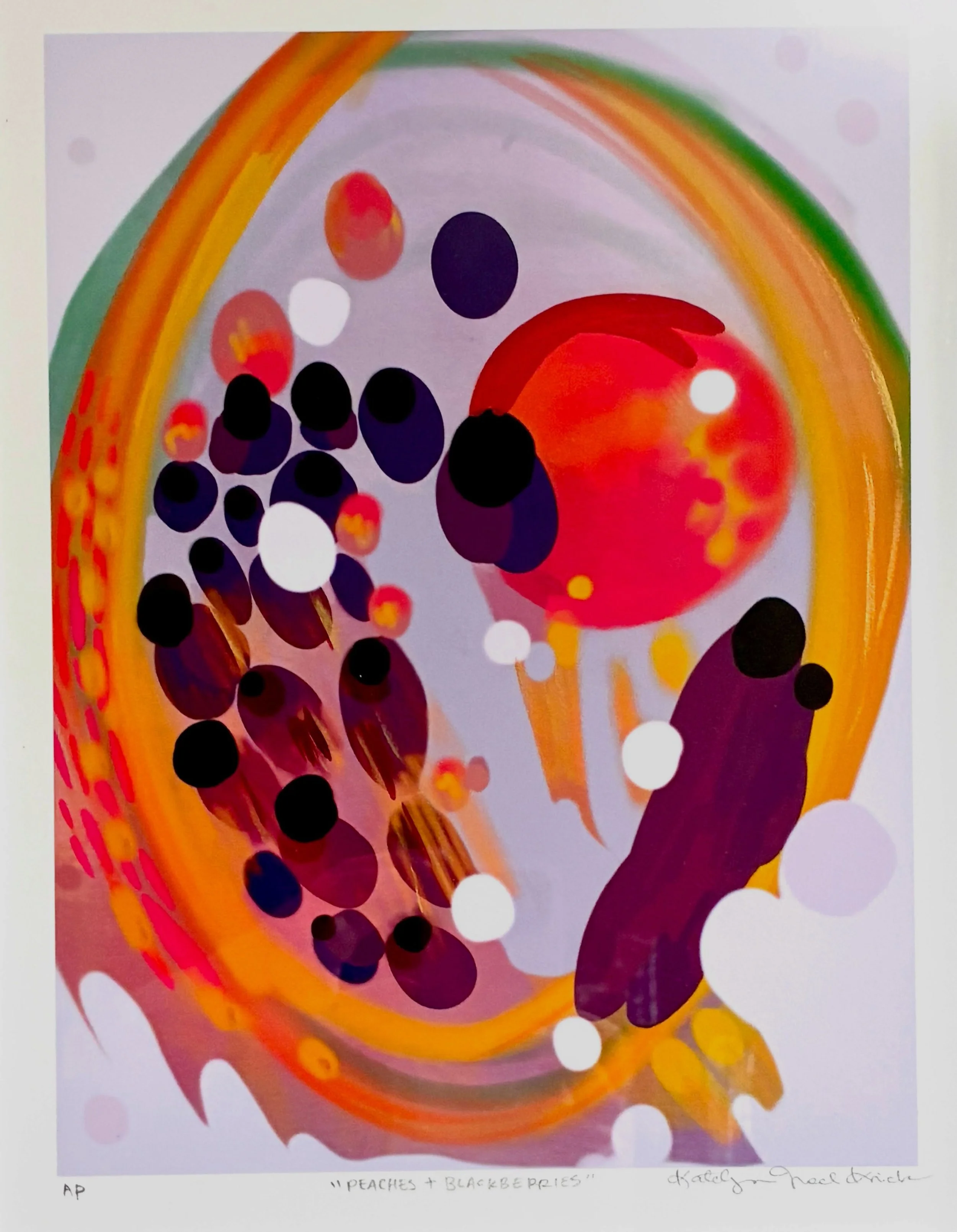 &ldquo;Peaches + Blackberries&rdquo; is my latest creation for the Summer 2026 drop in my Collector Club Print Series! 

This design is inspired by my favorite seasonal summer fruits! 
PEACHES AND BLACKBERRIES, the sweet epitome of summer, so juicy a