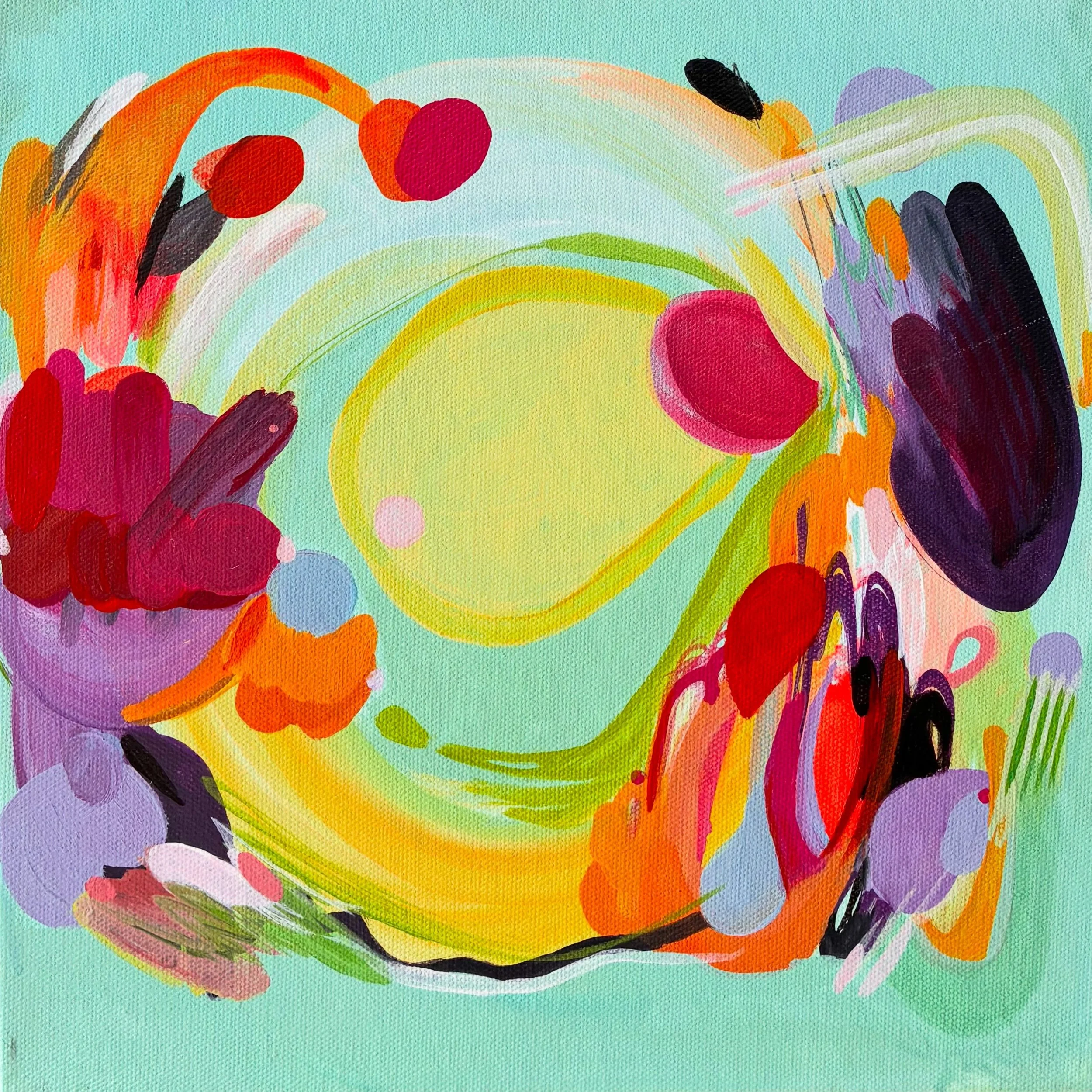 LUSH LIFE, 12&rdquo; H x 12&rdquo; W, acrylic on canvas, 💛 

You are allowed to have a life that&rsquo;s LUSH in love and goodness. You are worthy of surrounding yourself with people, places, and things that give you life - not take it away ✨ 

Avai